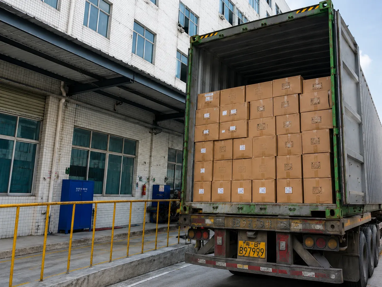 Export packing for international delivery of custom packaging