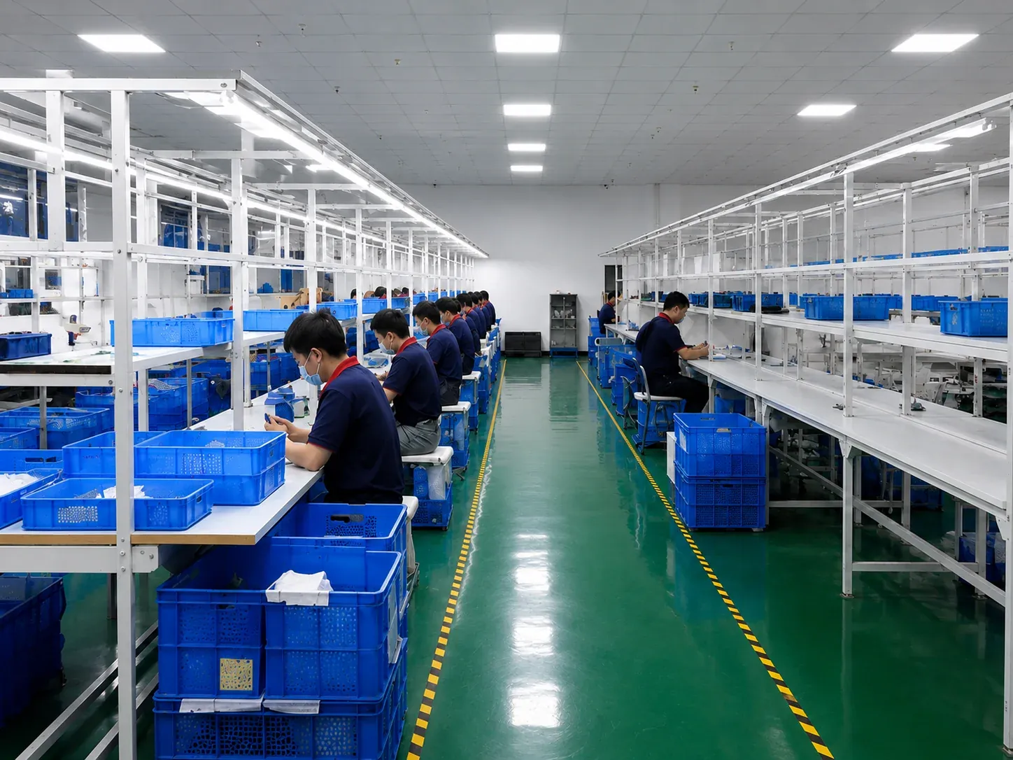 Quality inspection area for custom paper packaging before shipment