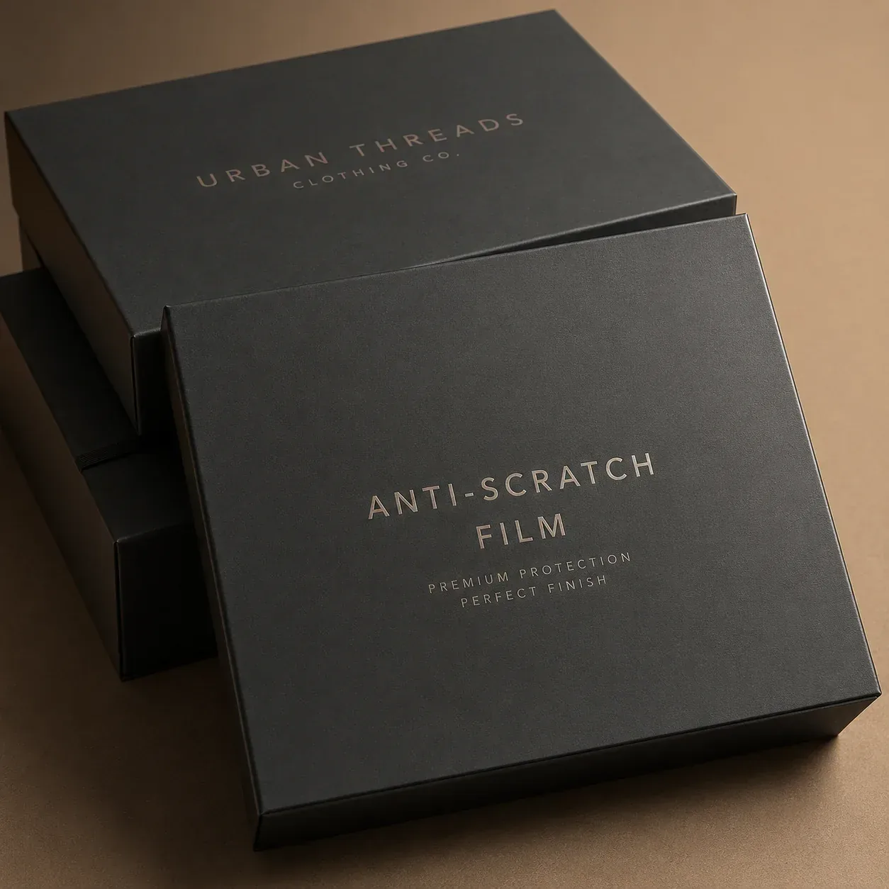 Anti-scratch lamination on apparel packaging