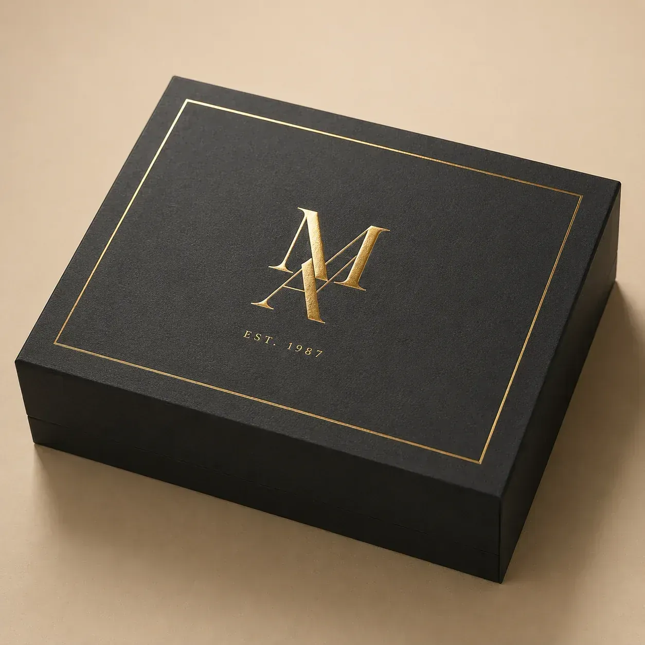 Hot foil stamping on apparel packaging