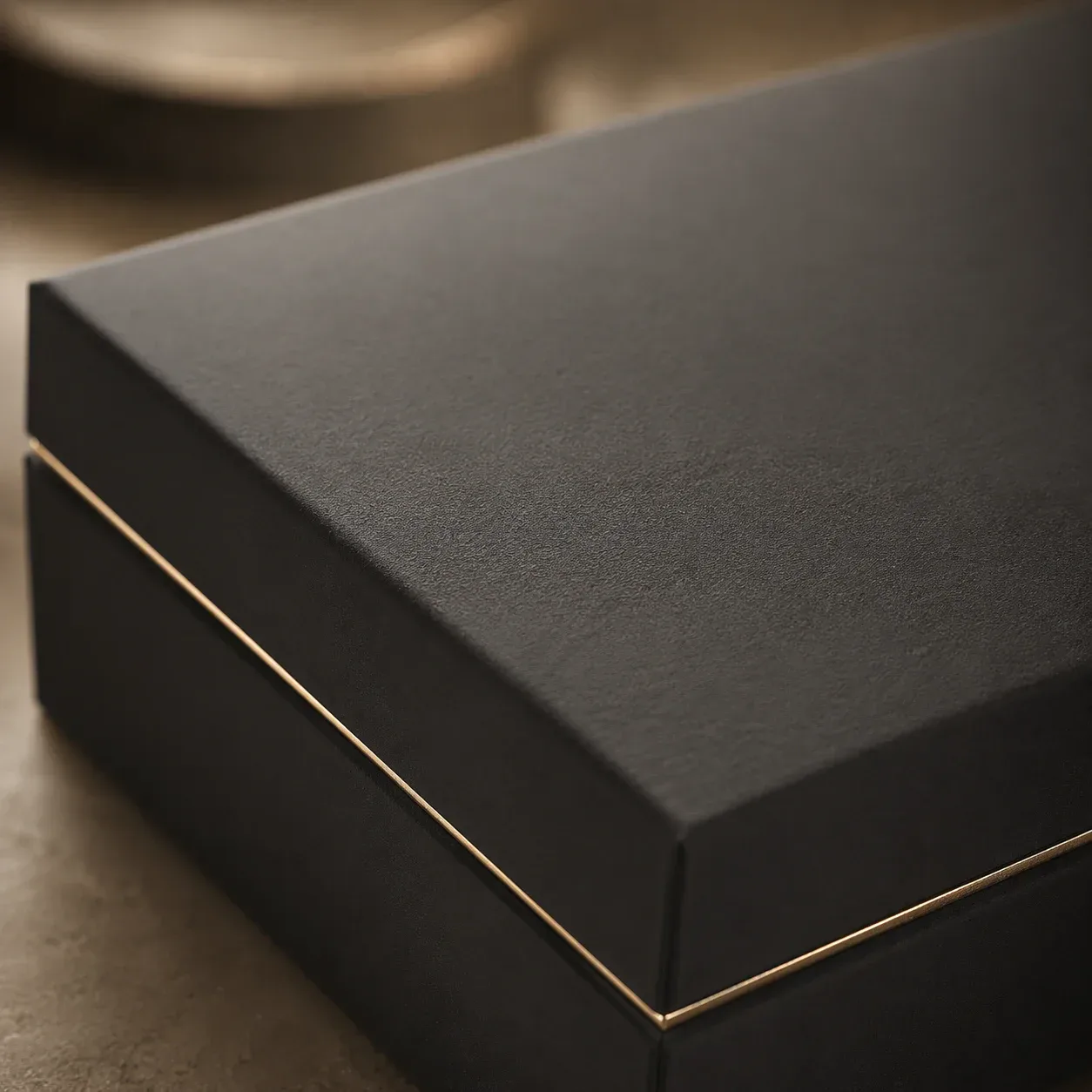 Soft-touch lamination on cosmetic packaging