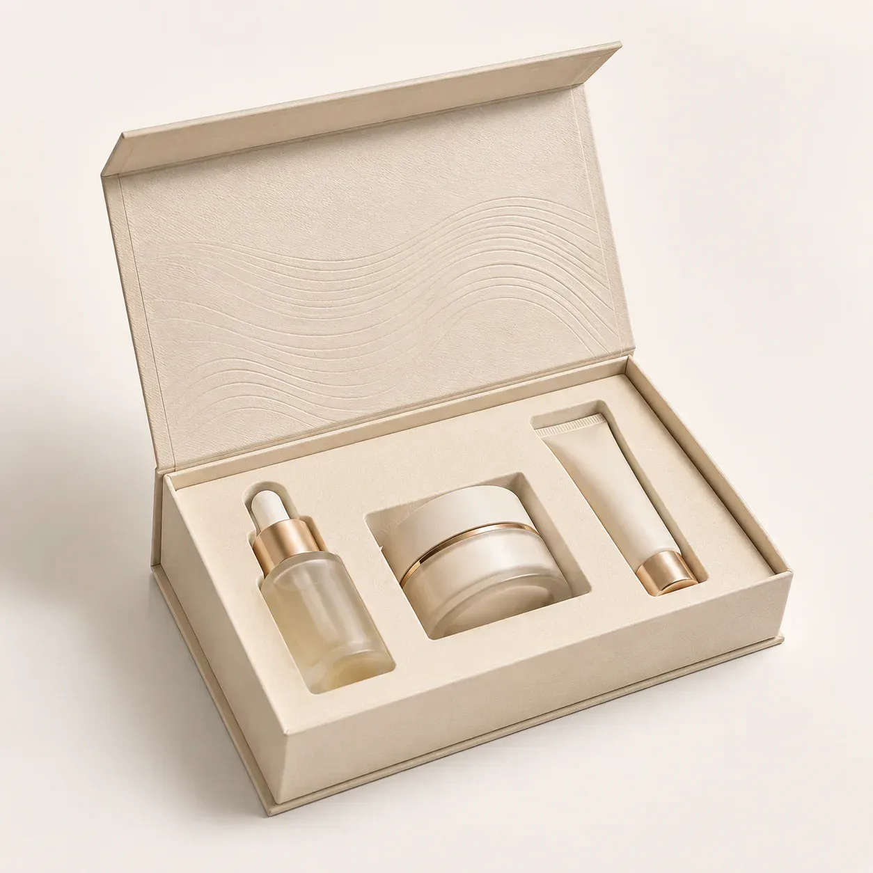 Skincare packaging boxes for creams serums and lotions