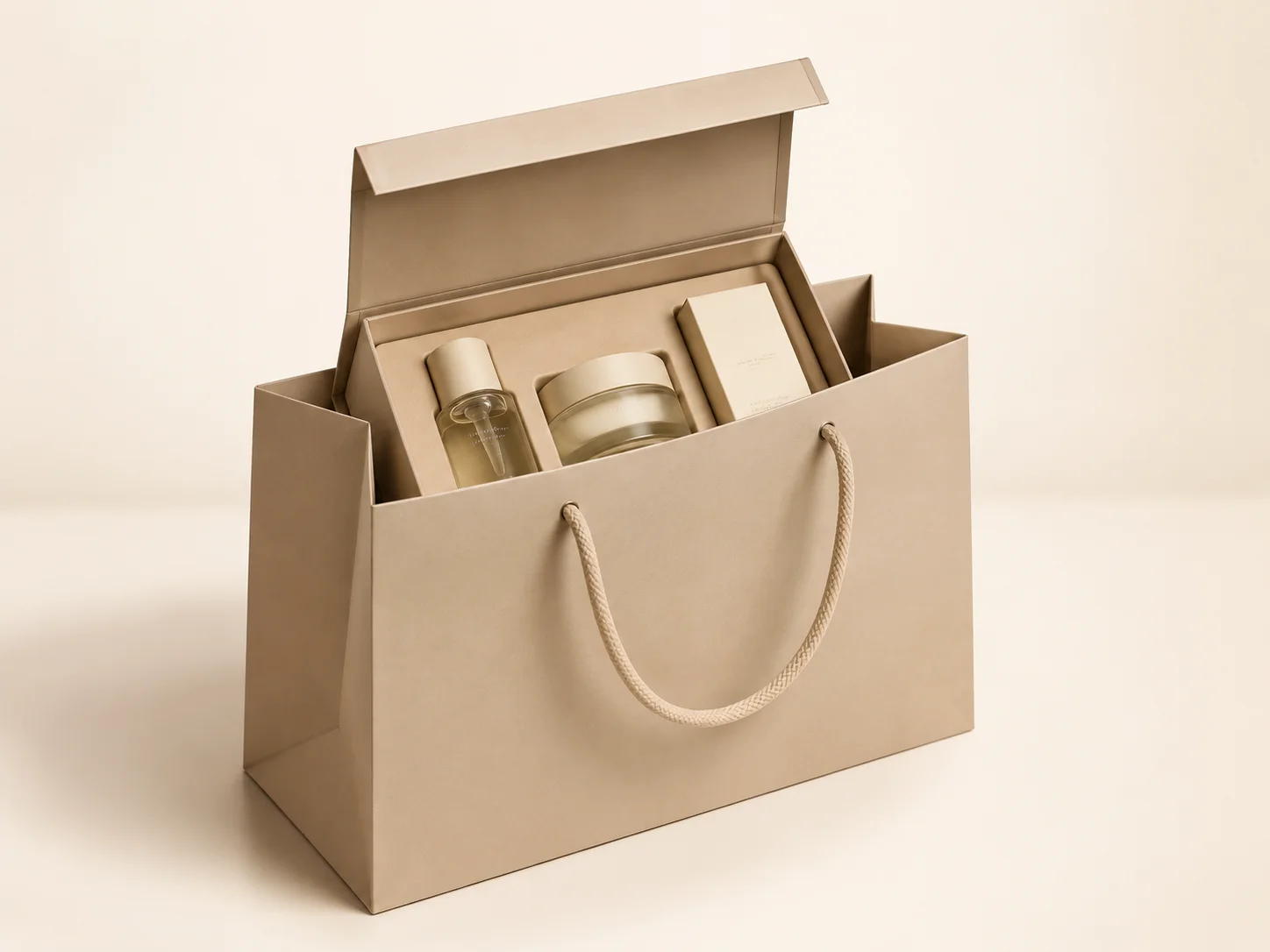 Paper bags for beauty packaging.