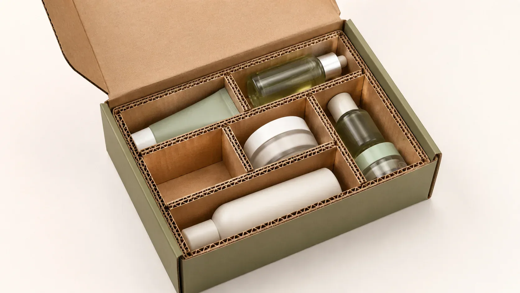 Corrugated insert for shipping.
