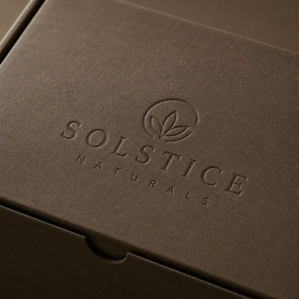 Debossing on e-commerce packaging