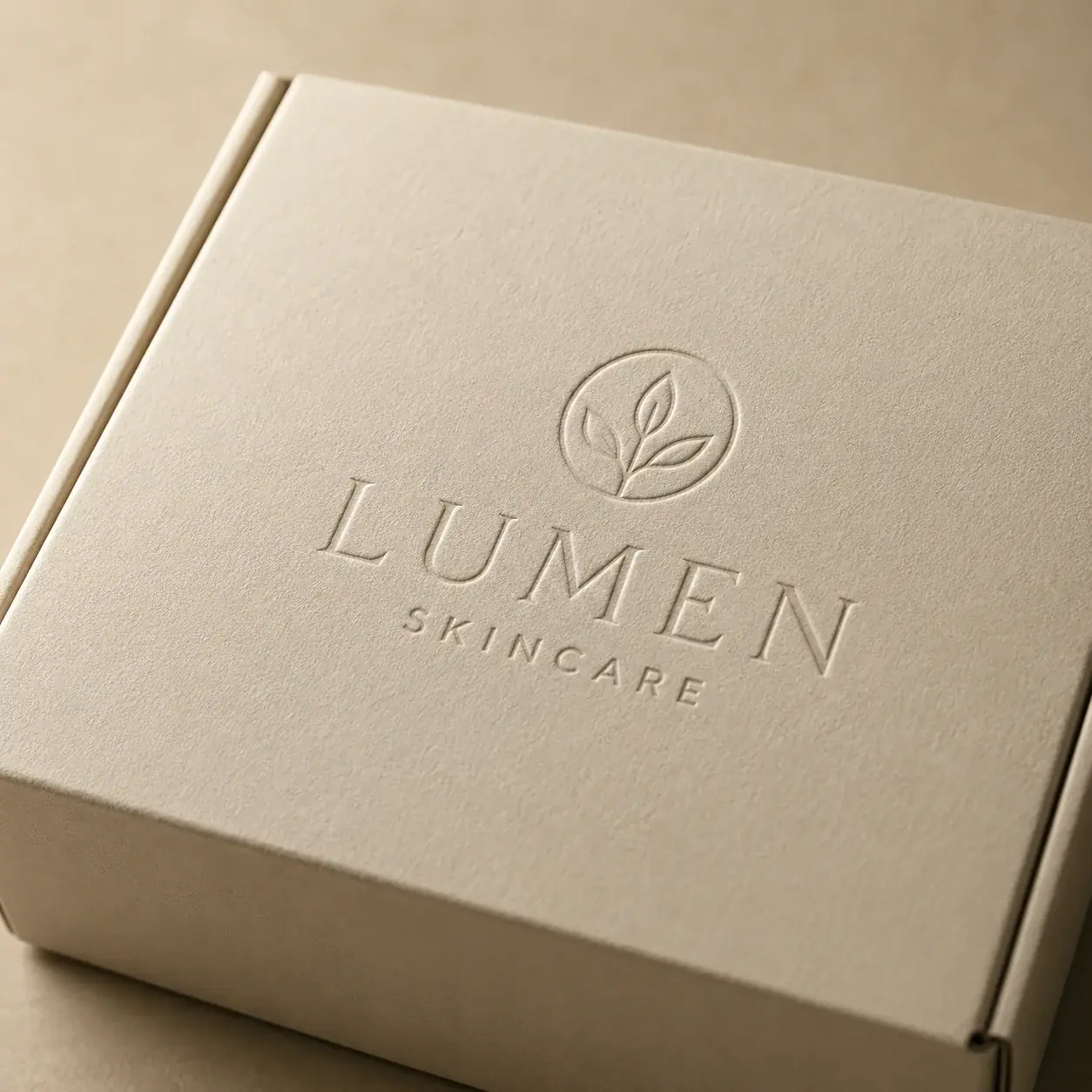 Embossing on e-commerce packaging