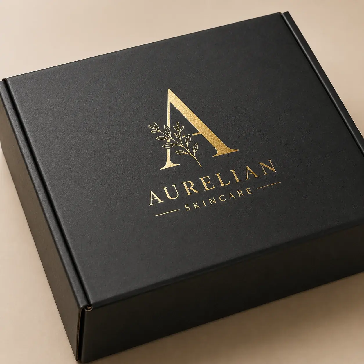 Hot foil stamping on e-commerce packaging