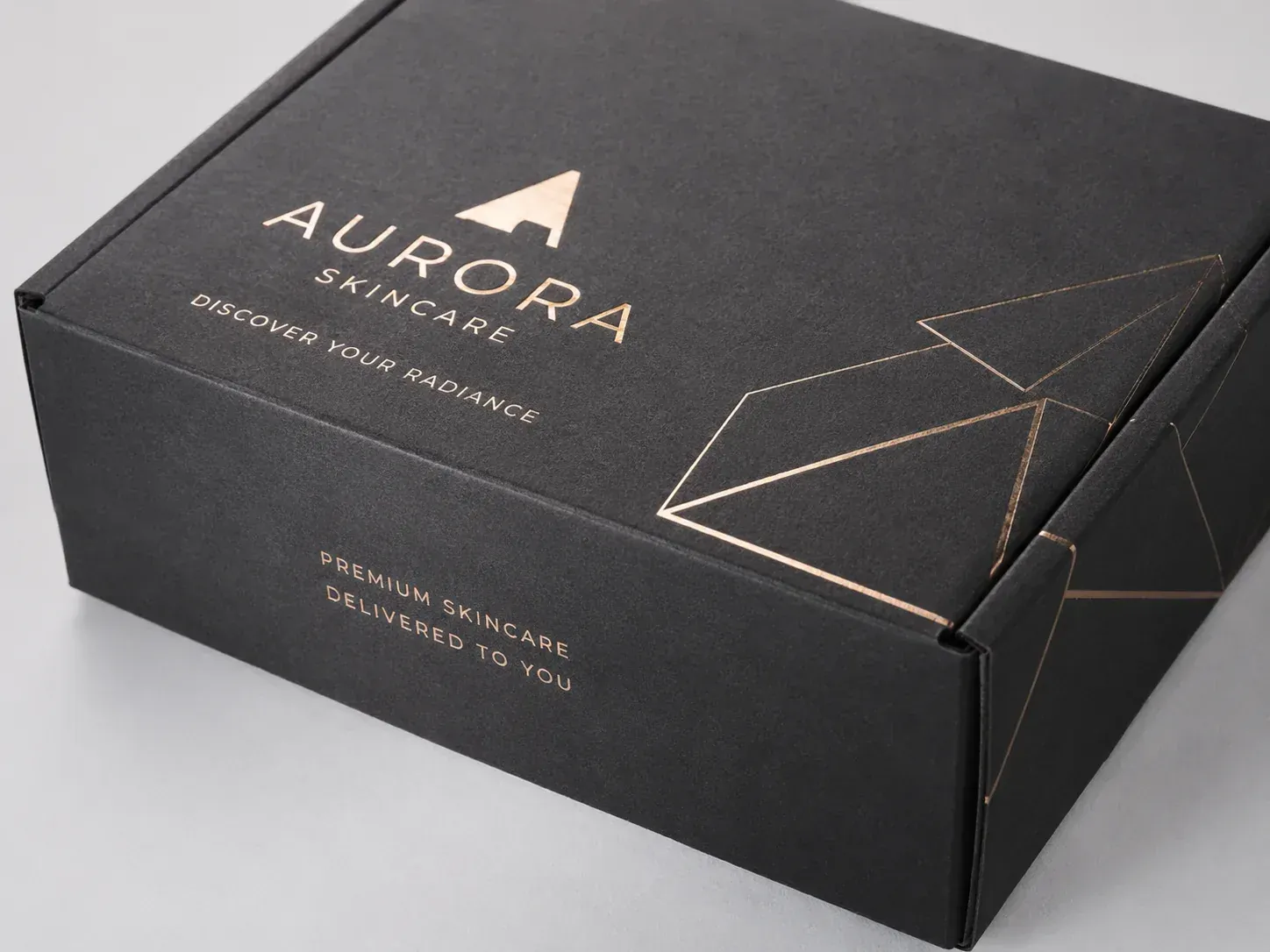 Metallic ink on branded e-commerce packaging