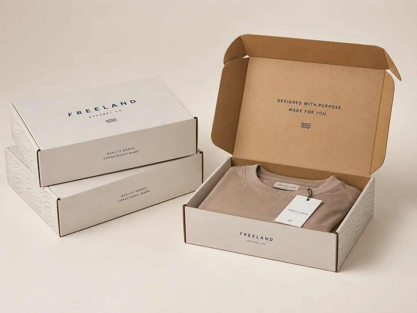 Custom printed mailer boxes for e-commerce orders