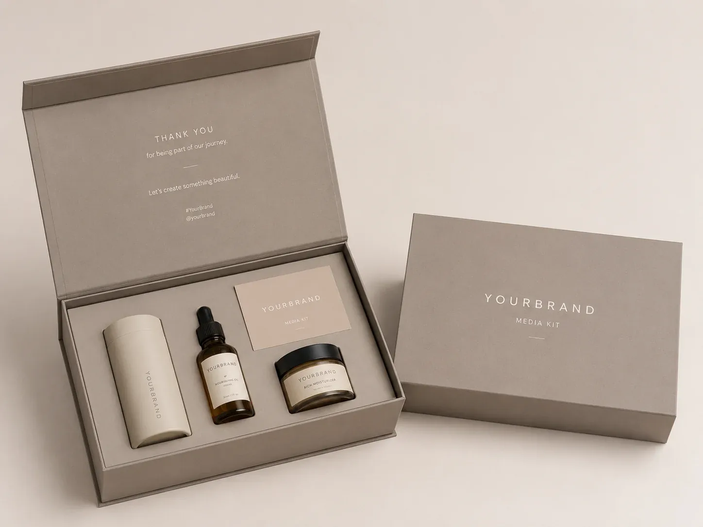Launch and influencer kit packaging for online brands