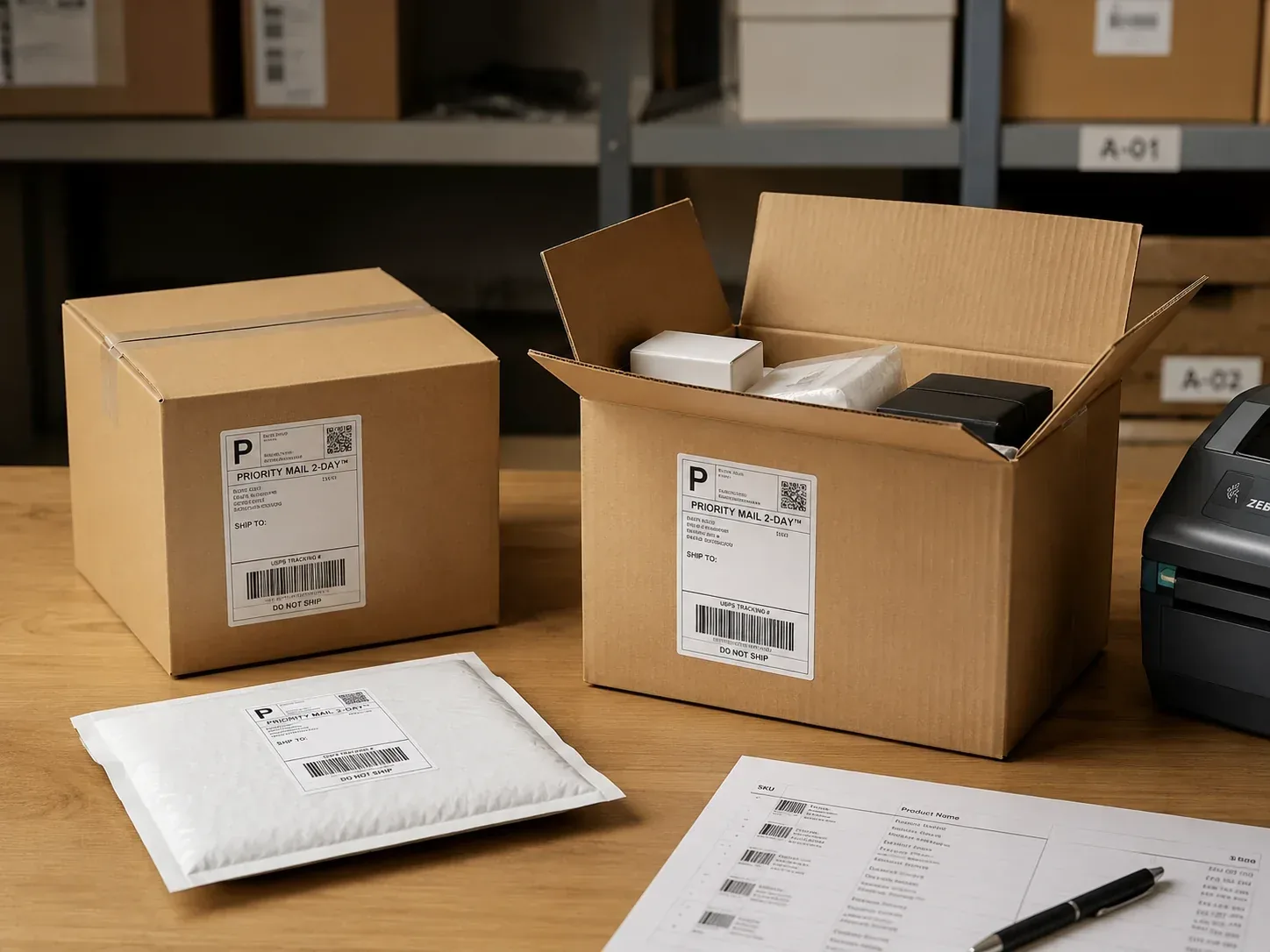 Marketplace seller packaging for cross-border orders