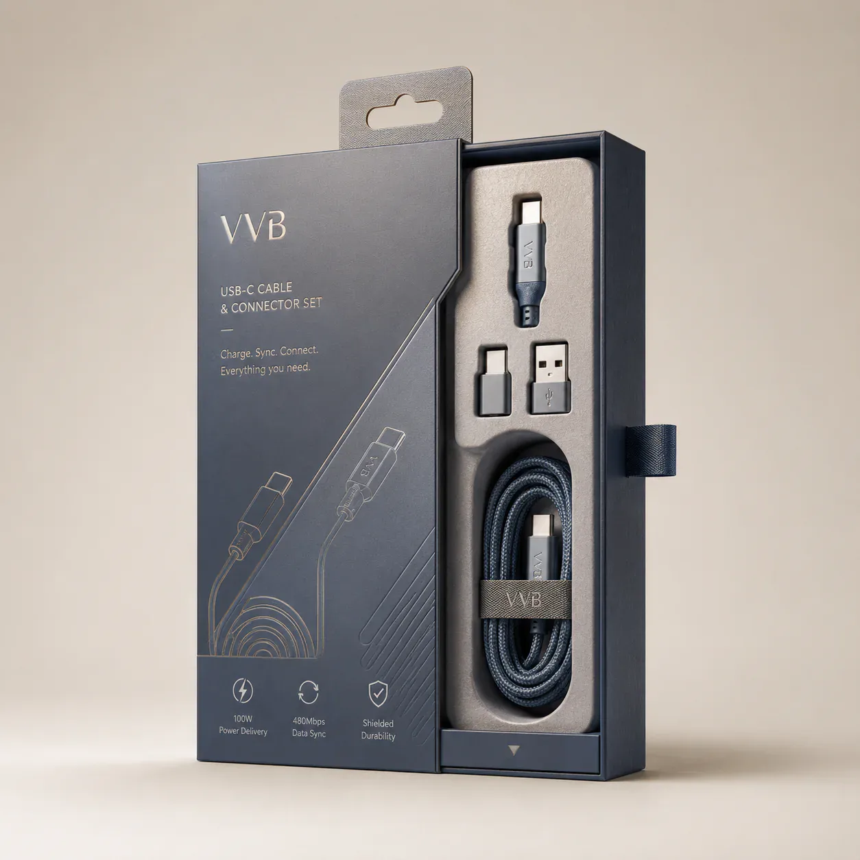 Cable and connector packaging boxes