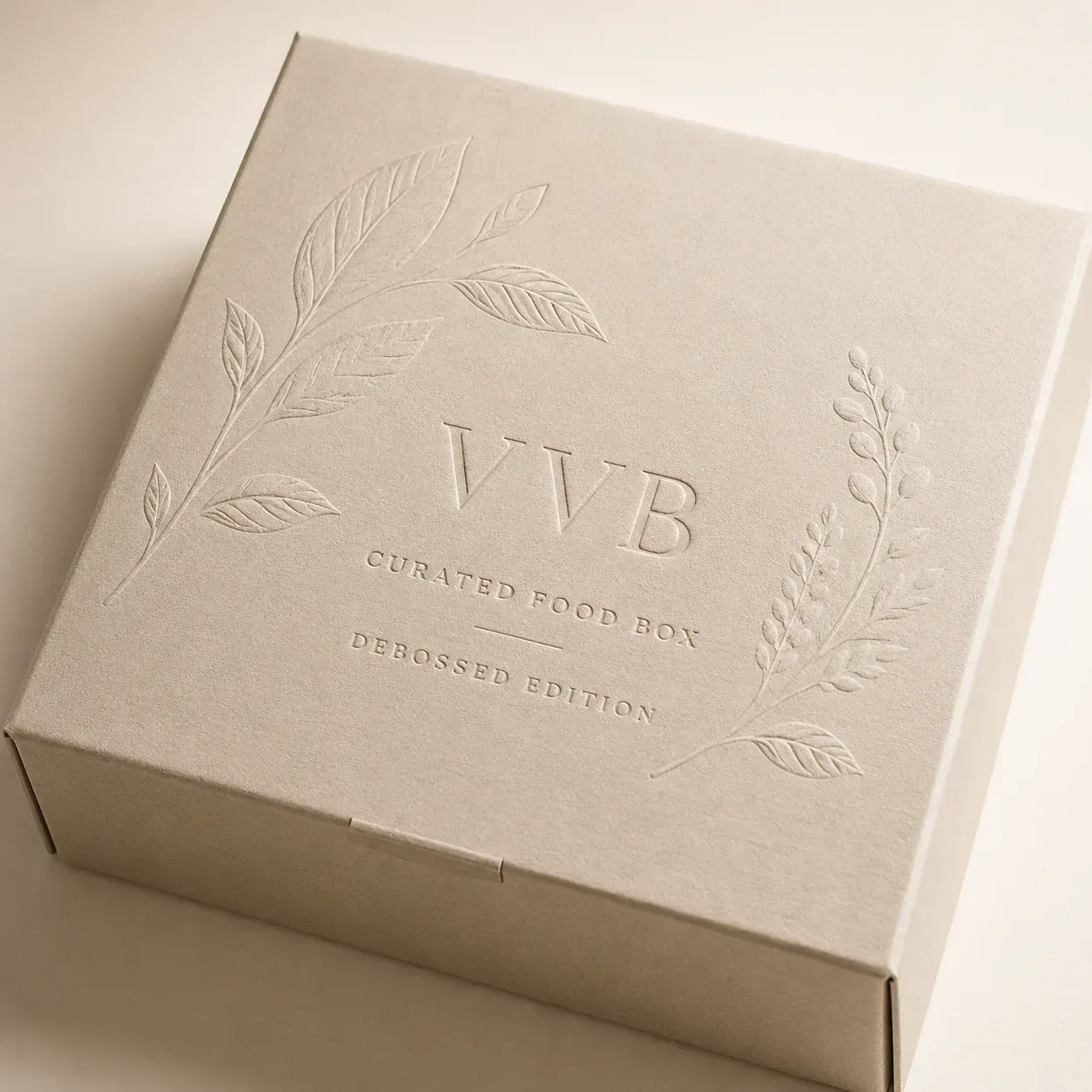 Debossing on food and beverage packaging