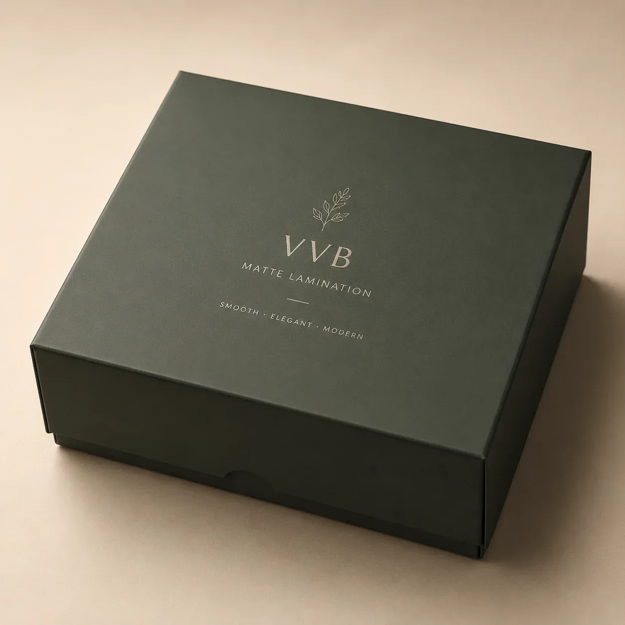 Matte lamination on food and beverage packaging