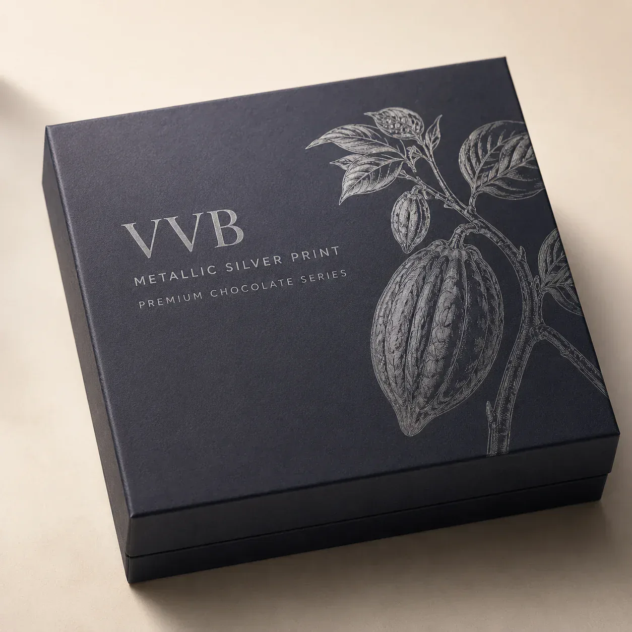 Metallic silver printing on food and beverage packaging