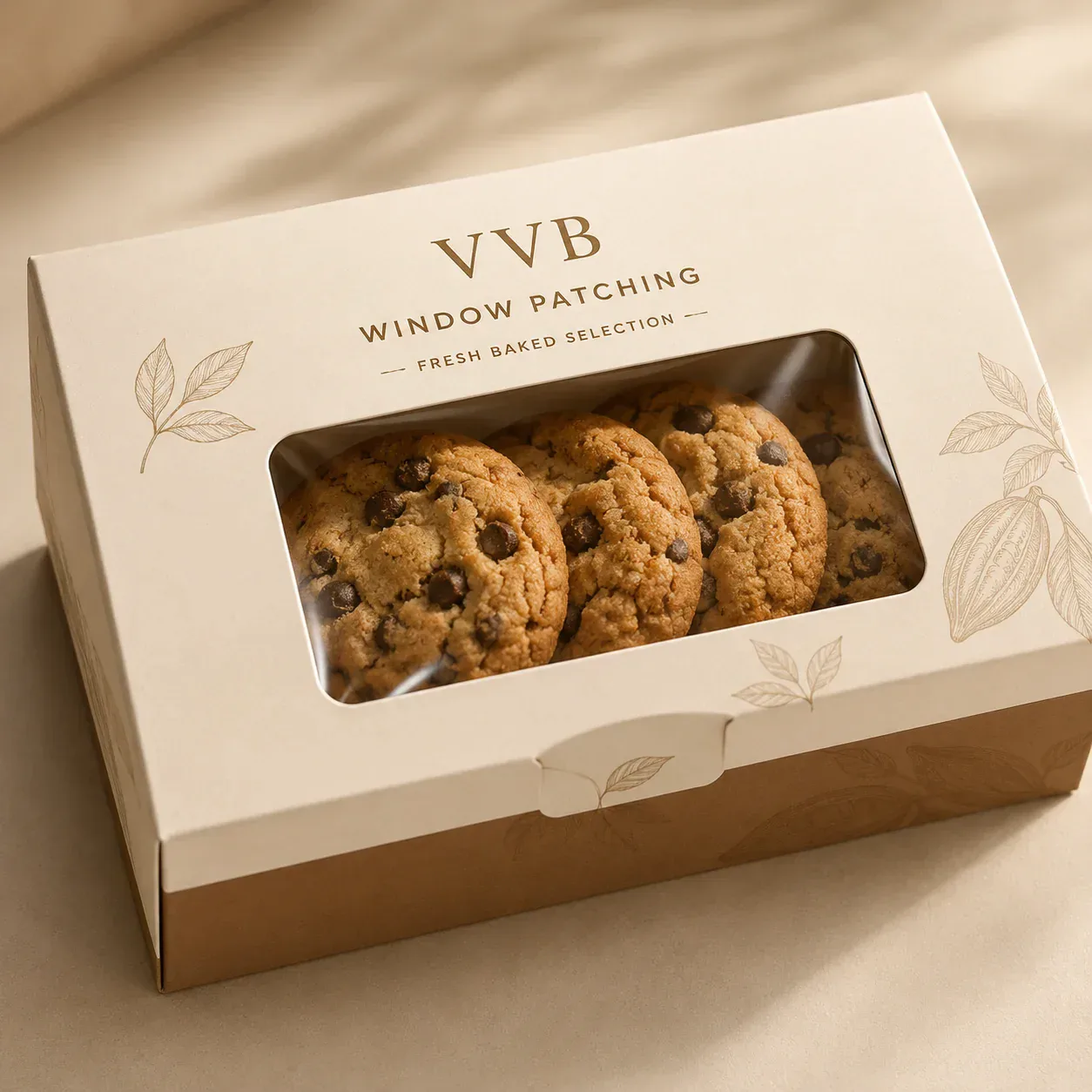 Window patching on food and beverage packaging