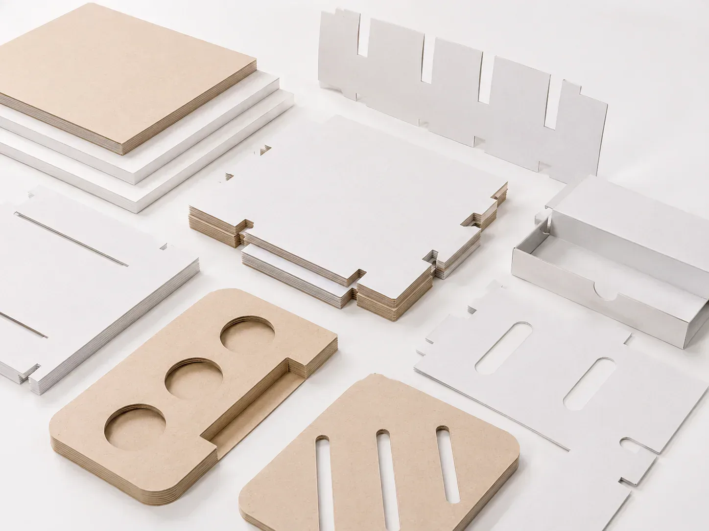 Paperboard Insert paper packaging material sample