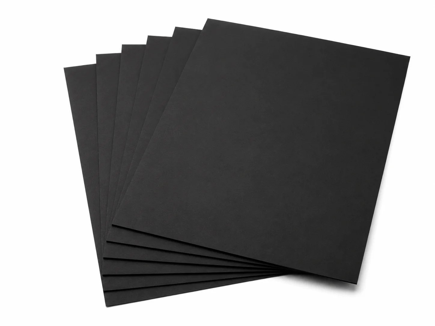 Black Card Paper paper packaging material sample