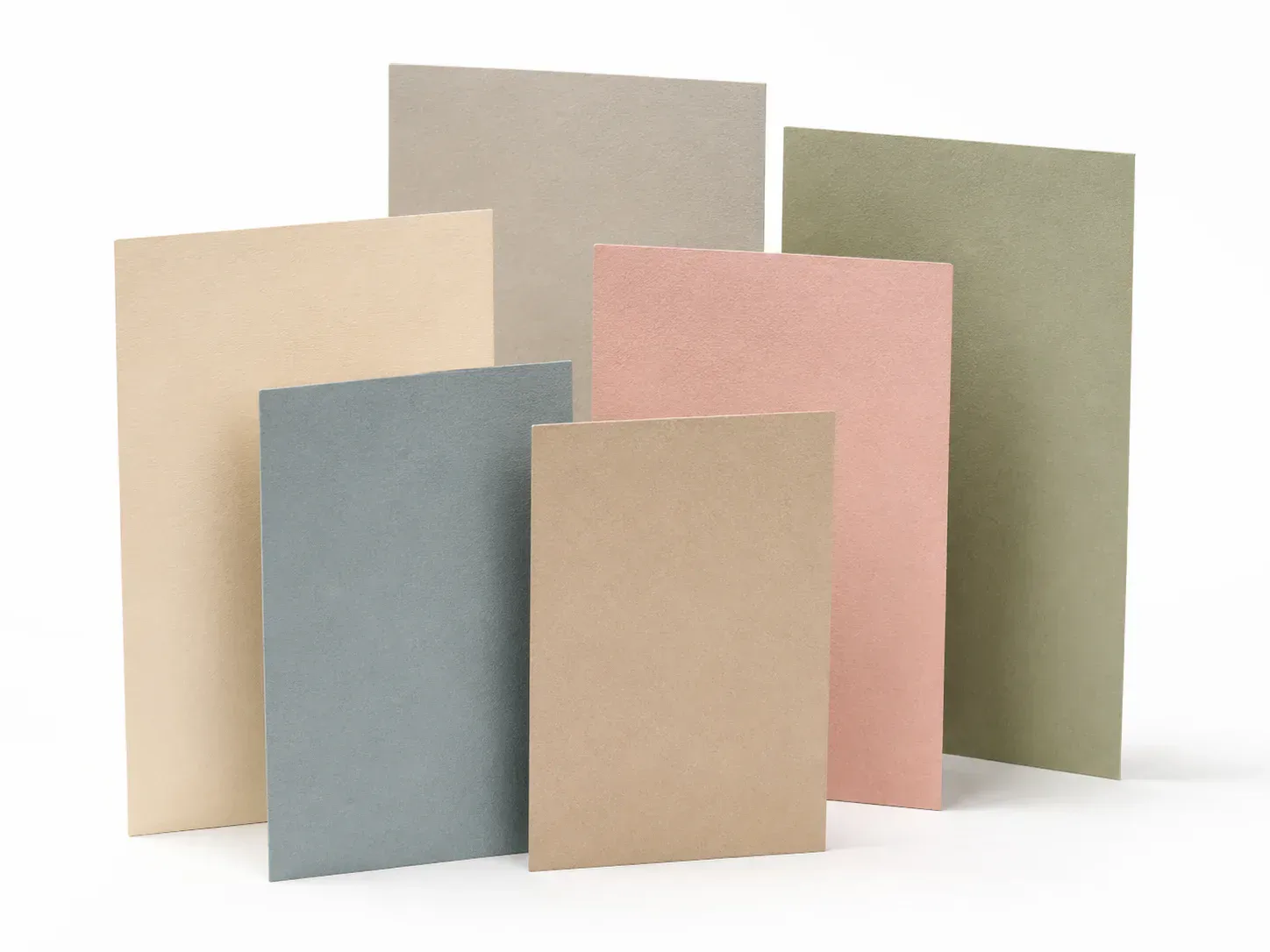 Colored Cardstock paper packaging material sample